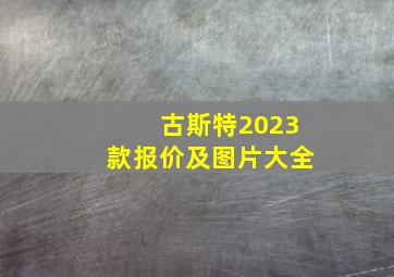 古斯特2023款报价及图片大全