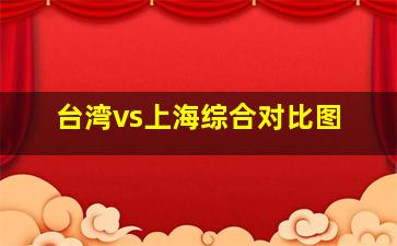 台湾vs上海综合对比图