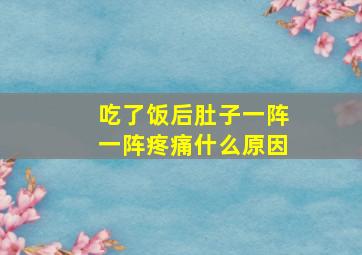 吃了饭后肚子一阵一阵疼痛什么原因