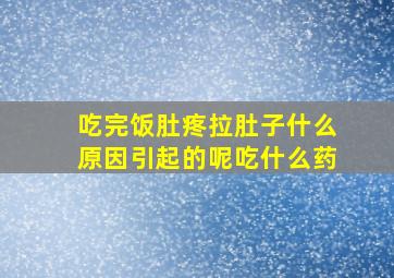 吃完饭肚疼拉肚子什么原因引起的呢吃什么药