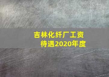 吉林化纤厂工资待遇2020年度