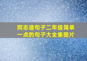 同志造句子二年级简单一点的句子大全集图片