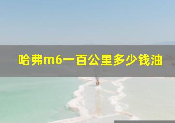 哈弗m6一百公里多少钱油