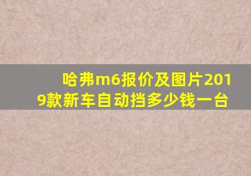 哈弗m6报价及图片2019款新车自动挡多少钱一台