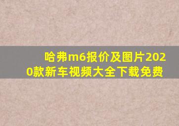 哈弗m6报价及图片2020款新车视频大全下载免费