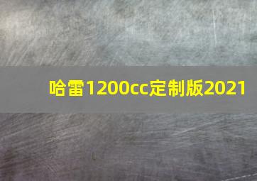 哈雷1200cc定制版2021