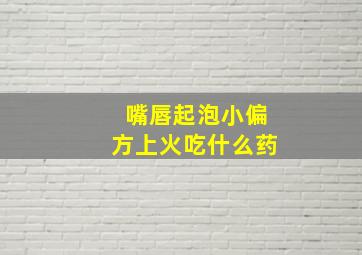 嘴唇起泡小偏方上火吃什么药