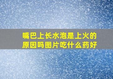 嘴巴上长水泡是上火的原因吗图片吃什么药好