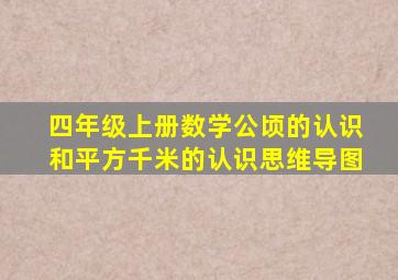 四年级上册数学公顷的认识和平方千米的认识思维导图