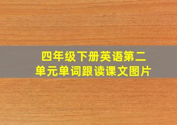 四年级下册英语第二单元单词跟读课文图片