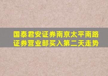 国泰君安证券南京太平南路证券营业部买入第二天走势