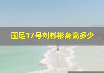 国足17号刘彬彬身高多少