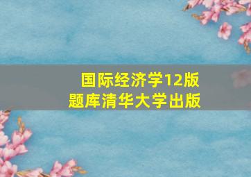 国际经济学12版题库清华大学出版