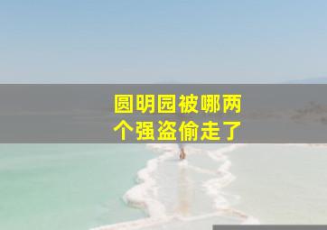 圆明园被哪两个强盗偷走了