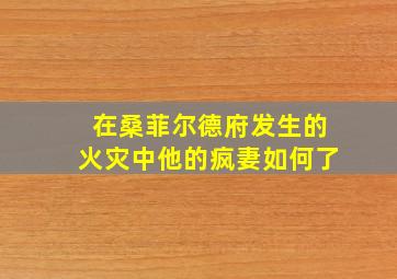 在桑菲尔德府发生的火灾中他的疯妻如何了