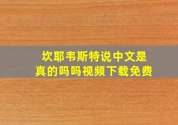 坎耶韦斯特说中文是真的吗吗视频下载免费