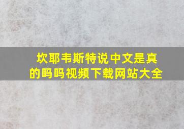 坎耶韦斯特说中文是真的吗吗视频下载网站大全