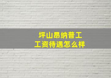 坪山昂纳普工工资待遇怎么样