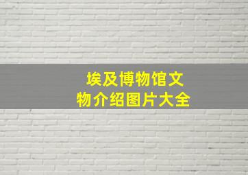 埃及博物馆文物介绍图片大全