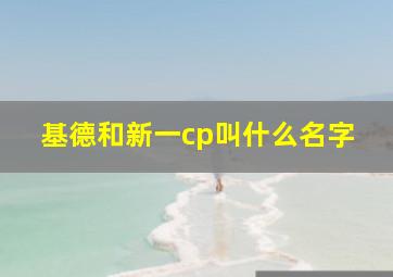 基德和新一cp叫什么名字