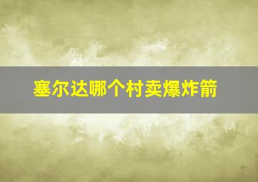 塞尔达哪个村卖爆炸箭