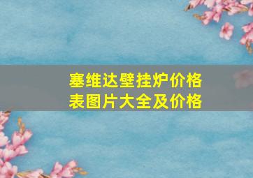 塞维达壁挂炉价格表图片大全及价格