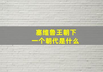 塞维鲁王朝下一个朝代是什么