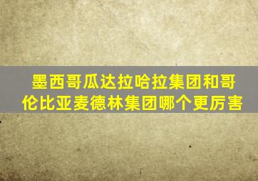 墨西哥瓜达拉哈拉集团和哥伦比亚麦德林集团哪个更厉害