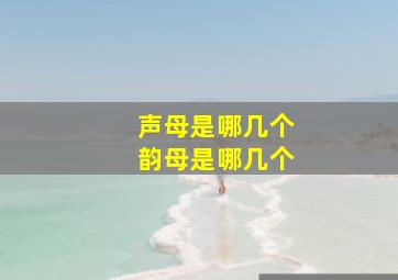 声母是哪几个韵母是哪几个