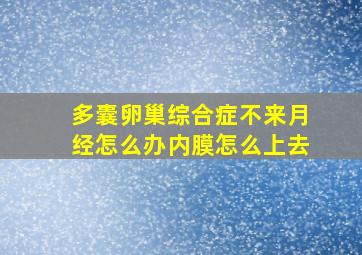 多囊卵巢综合症不来月经怎么办内膜怎么上去