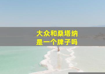 大众和桑塔纳是一个牌子吗