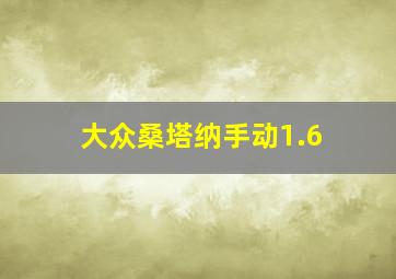 大众桑塔纳手动1.6