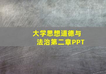 大学思想道德与法治第二章PPT