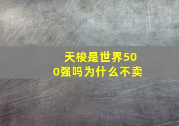 天梭是世界500强吗为什么不卖