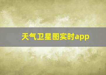 天气卫星图实时app