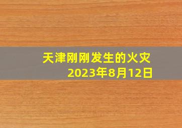 天津刚刚发生的火灾2023年8月12日