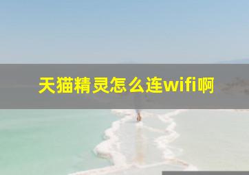 天猫精灵怎么连wifi啊