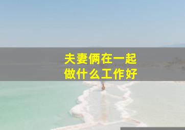 夫妻俩在一起做什么工作好