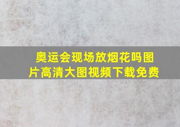 奥运会现场放烟花吗图片高清大图视频下载免费