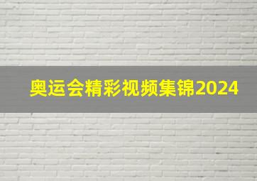 奥运会精彩视频集锦2024