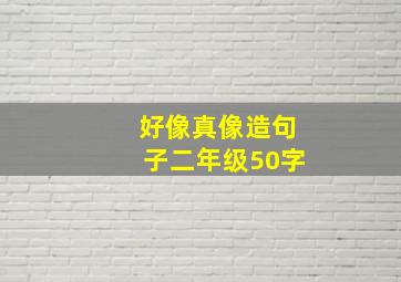 好像真像造句子二年级50字