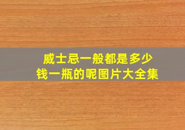 威士忌一般都是多少钱一瓶的呢图片大全集