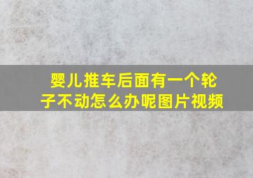 婴儿推车后面有一个轮子不动怎么办呢图片视频