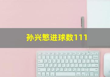 孙兴慜进球数111