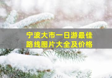 宁波大市一日游最佳路线图片大全及价格