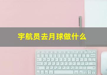 宇航员去月球做什么