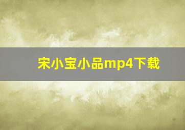 宋小宝小品mp4下载