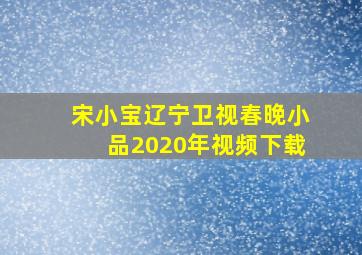 宋小宝辽宁卫视春晚小品2020年视频下载