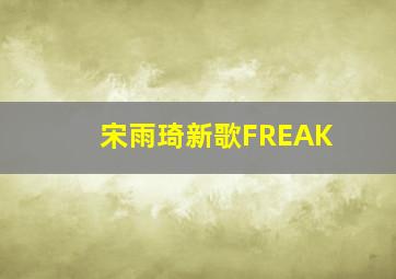 宋雨琦新歌FREAK