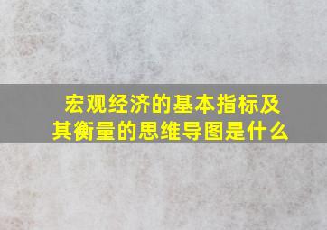 宏观经济的基本指标及其衡量的思维导图是什么